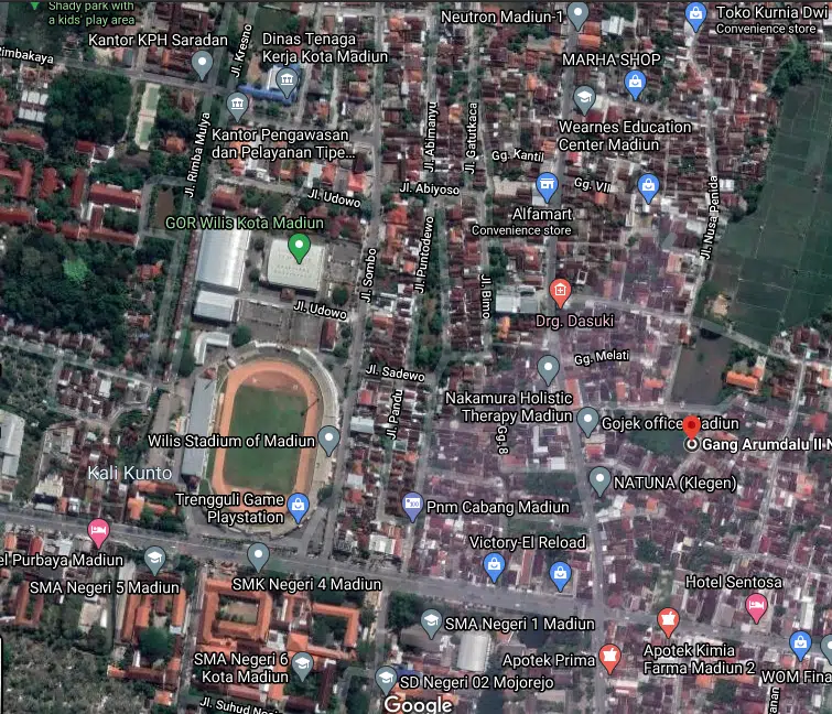 Lokasi Marifa Property Marifa Thamrin Regency Kota Madiun